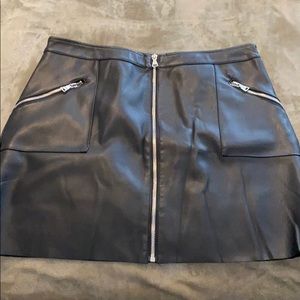 Leather skirt